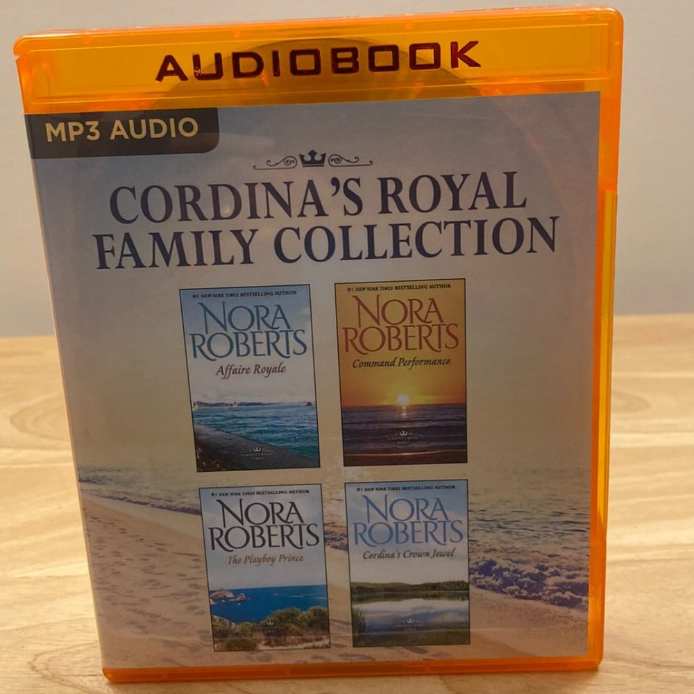 (4) Audio books on MP3-CD's, by Nora Roberts.